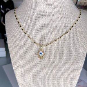 Hamsa hand necklace